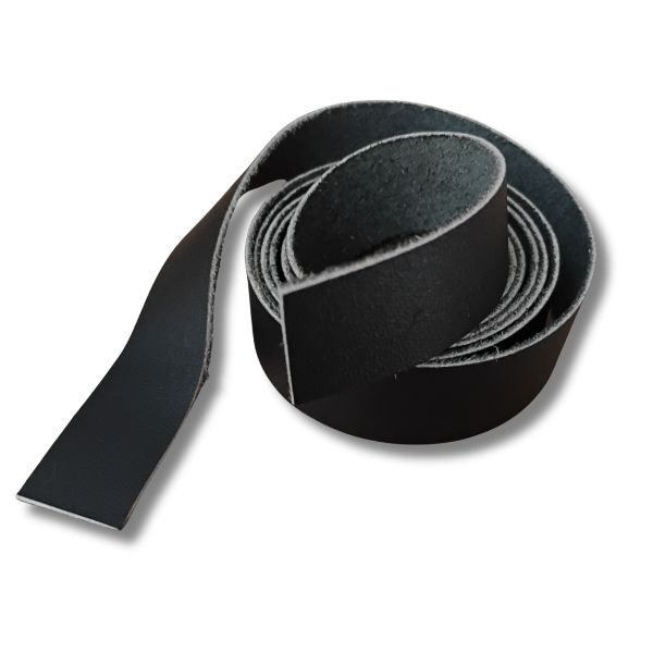 Tira de Cuero Sin agujeros Negro