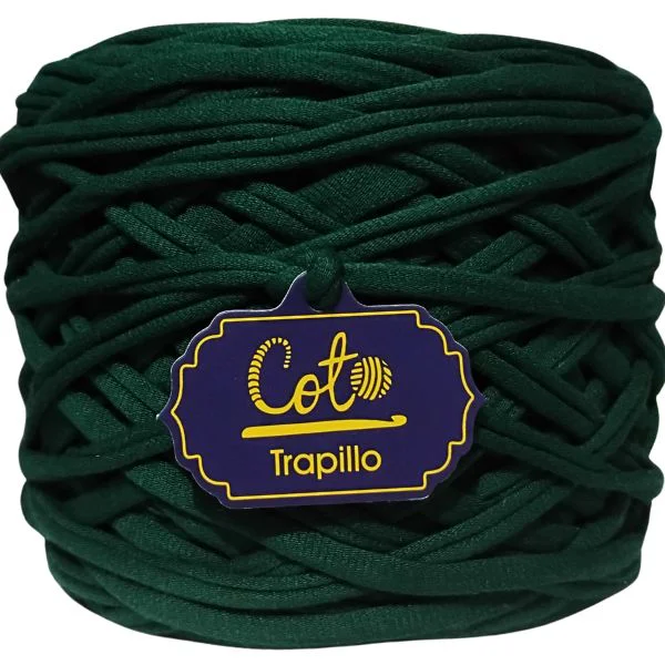 Trapillo Verde Oscuro 2 de Algodón Variedad de Colores