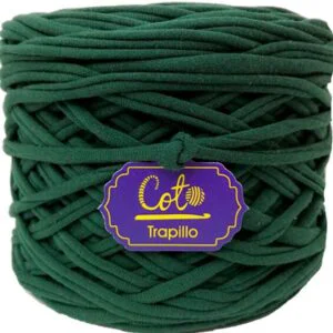 Trapillo Verde de Algodón para Tejer a Crochet Palitos y Macramé