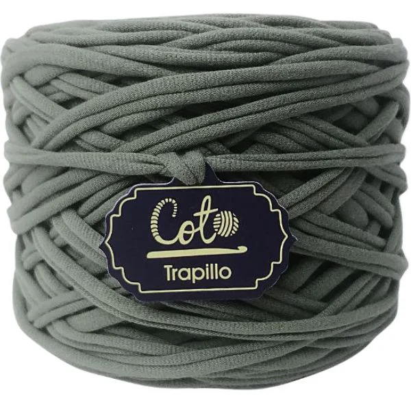 Trapillo Verde Olivo Oscuro de Algodón Variedad de Colores