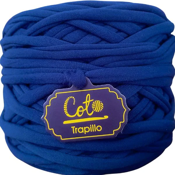 Trapillo Azulino de Algodón Variedad de Colores hebra gruesa para alfombras tejidas a crochet