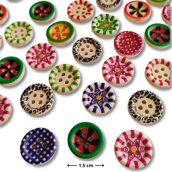 Botones Candy 15 mm para Costuras y Manualidades