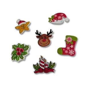 Botones Navideños de madera ideales para Scrap Decoración y Manualidades