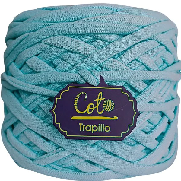 Trapillo Verde Menta de Algodón Variedad de Colores