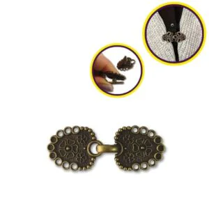 Boche Doble con Clip para chaquetas, sueters, etc