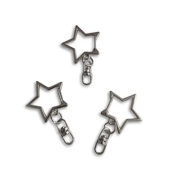 LLaveros Estrella para Manualidades Personalizados