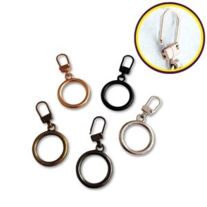 Jaladores Automáticos de Metal Circulo Salva Cremallera