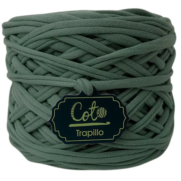 Trapillo Verde Tuna Alto para Tejer a Crochet y Manualidades