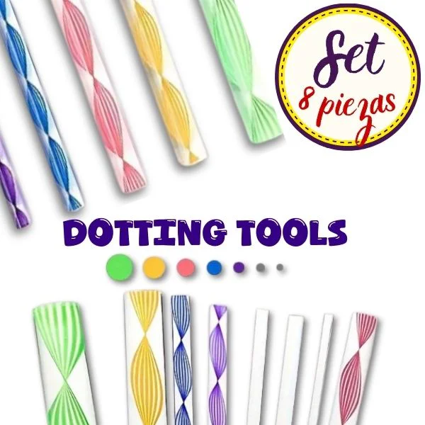 herramientas de puntillismo o dotting tools