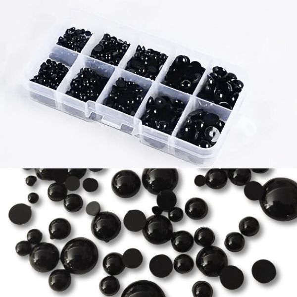 Ojitos para Pegar SET Estuche 760 unidades Varios Tamaños