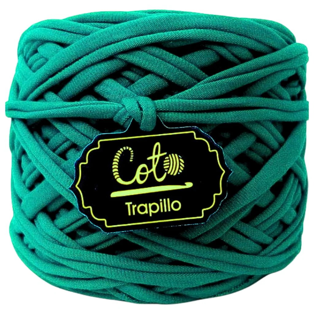Trapillo Verde Esmeralda 2 de Algodón en Perú