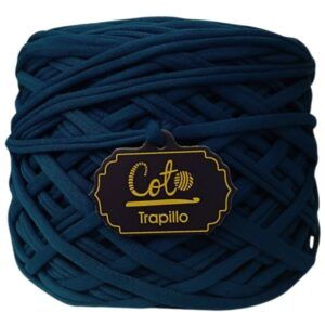 Trapillo Azul Delgado de Algodón para Tejer