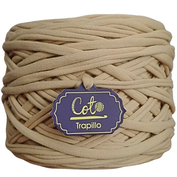 Trapillo Champagne de Algodón para Tejer