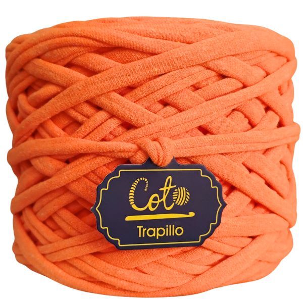 Trapillo Naranja Jaspeado Fluor de Algodón Variedad de Colores