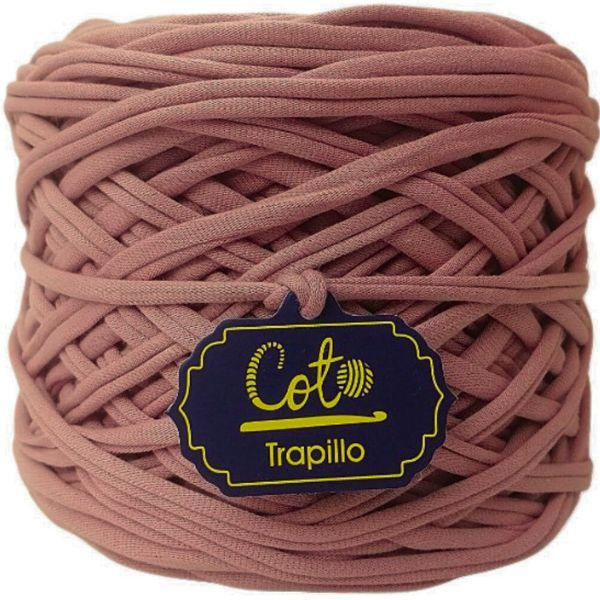Trapillo Rosa Terracota para Tejer a Crochet Palitos y Macramé