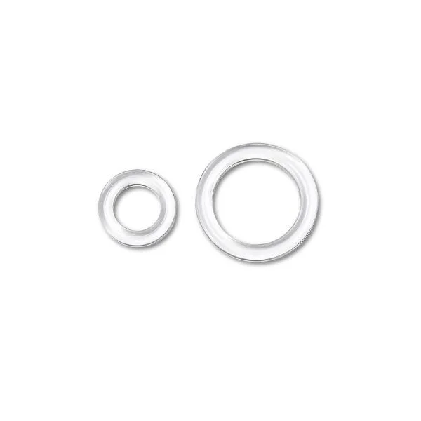Argollas Plástico Transparentes para tejer al rededor