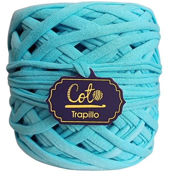 Trapillo-Turquesa-Claro-para-Tejer-bolsos-y-carteras-Perú